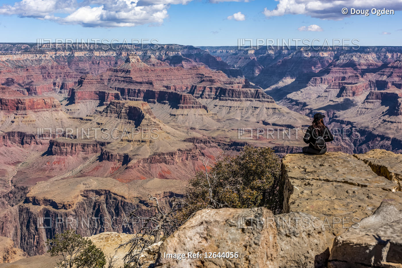 Views of the Grand Canyon from Hopi Point on the South Rim Trail; Arizona, ...