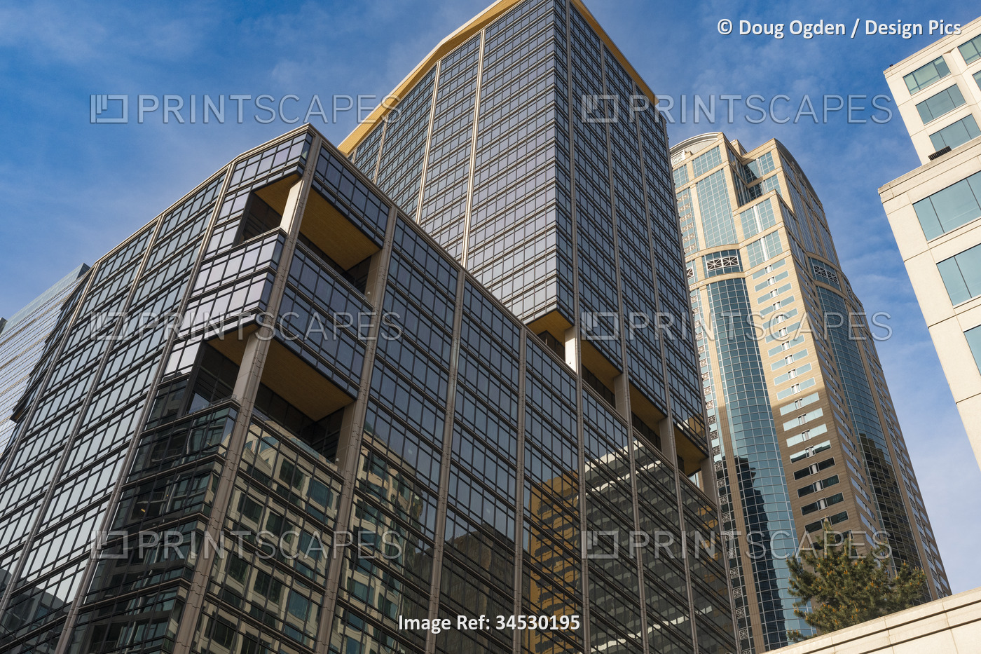 Various styles of architecture of the 1201 3rd Ave building, and the Second and ...